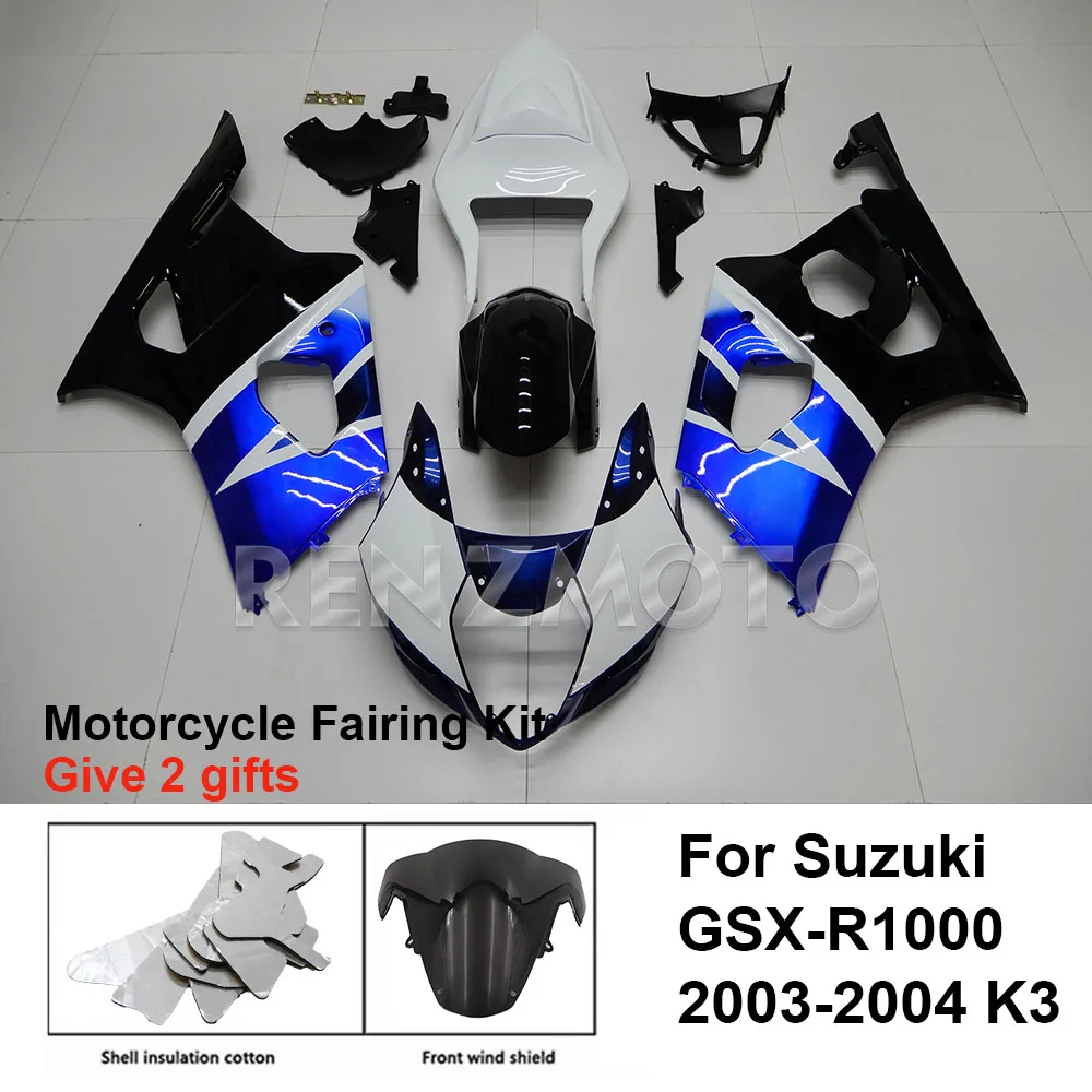 

For Suzuki GSX-R1000 2003-2004 K3 Fairing Motorcycle Set Body Kit Decoration Plastic Guard Plate Accessories Shell S1003-111a