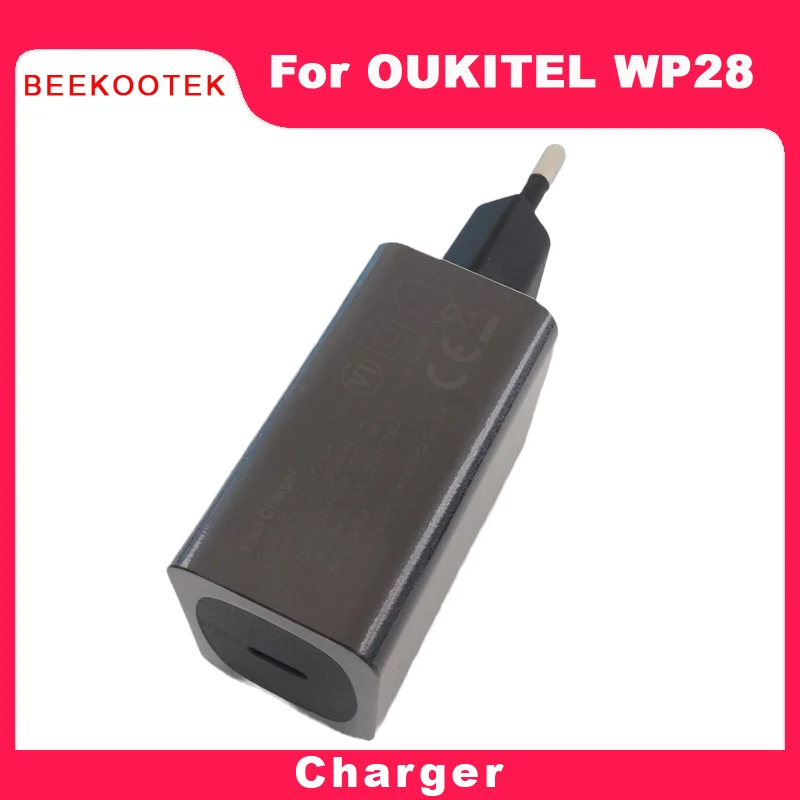 Original New OUKITEL WP28 Charger Official Quick Charging Adapter USB Cable  Data Line Accessories For OUKITEL WP28 Smart Phone