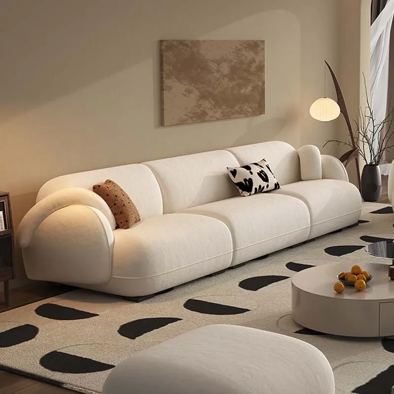 

Sectional Living Room Sofas Minimalist Nordic Comfortable Corner Sofa Puff Lounge Divano Soggiorno Di Lusso Modern Furniture