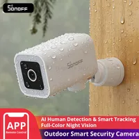 SONOFF CAM-B1P Outdoor Smart Security Camera 2K HD With AI Human Detection IP65 Weatherproof 180° Pan Control Alexa Google Home