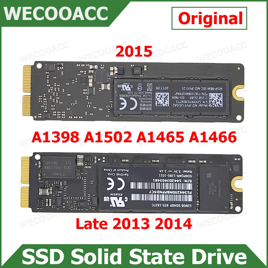 Original 128gb 256gb 512gb Ssd Solid State Drive For Macbook Pro Retina