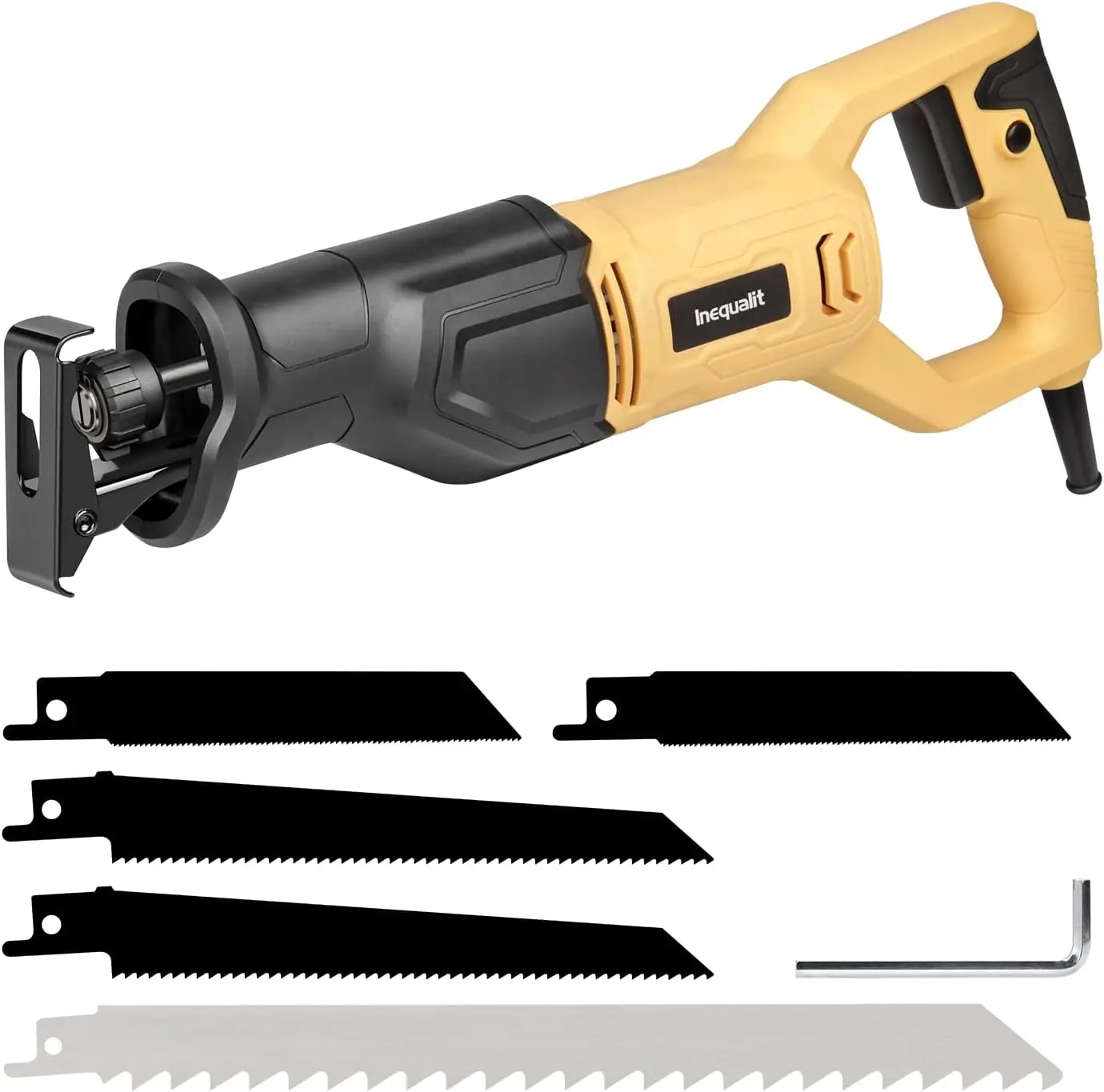 6Amp Corded Reciprocating Saw, 3000SPM Variable Speed with 4/5" Stroke for Wood, Metal, PVC Cutting