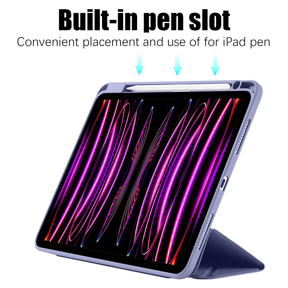 Estojo para Ipad Pro Capa Acessórios Ipad Pro 11 12.9 10.2 Mini Ipad Air 10.5 10th 9th 8th 7ª Geração 2023 2023 - Imagem 2