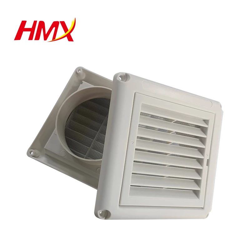 4inch Plastic Air Outlet Exhaust Outlet Clothes Dryer Vent Plastic Grille Kitchen Exhaust Fan New White Vent