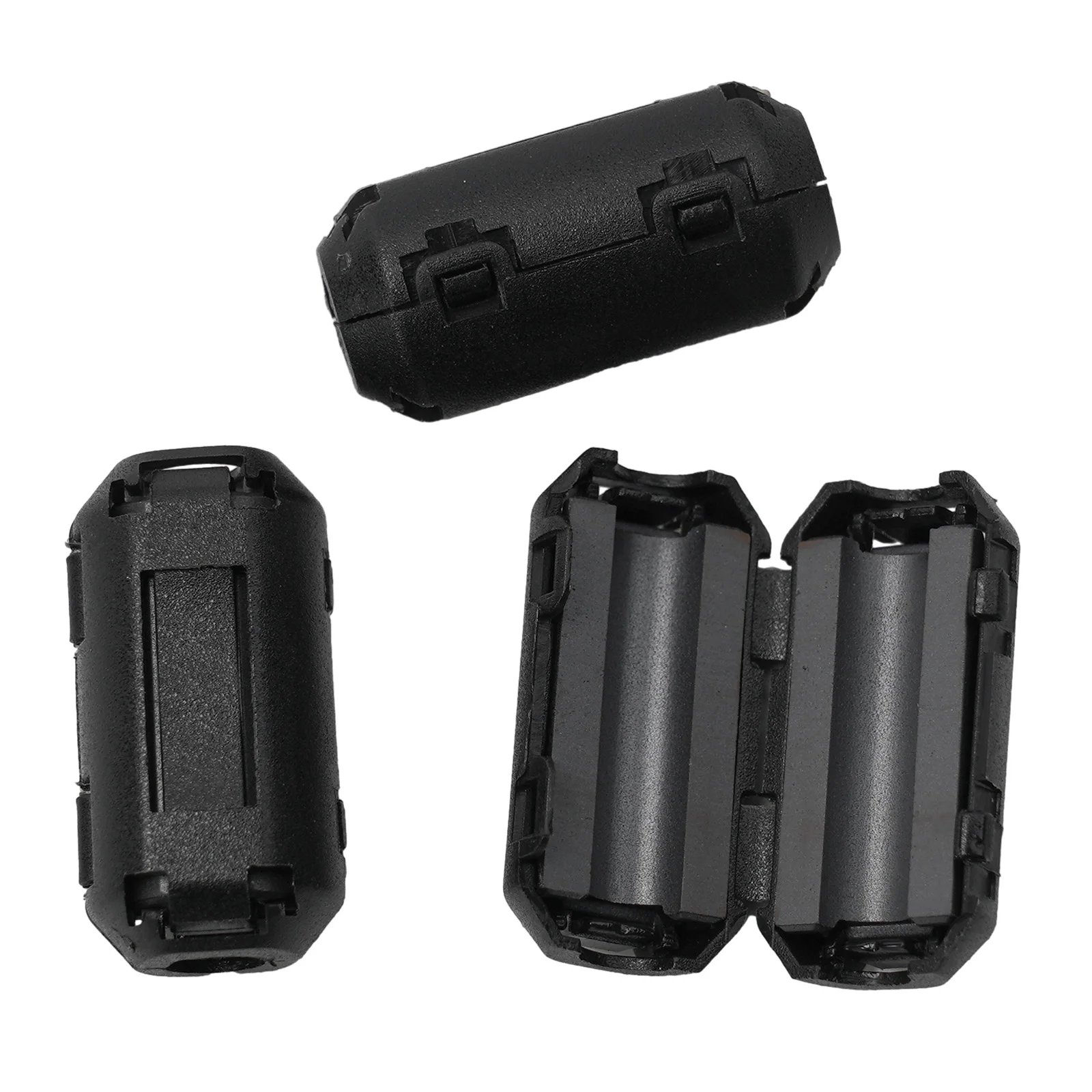 5Pcs 3.5/5/7mm Toroidal Core Ferrite Bead Clip Choke RFI Noise Filter Clip Noise Suppressor Filter Ring Wiring Cable Clamp Tools