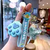 Kawaii crystal snowflake lollipop keychain cute candy creative girl pendant 6