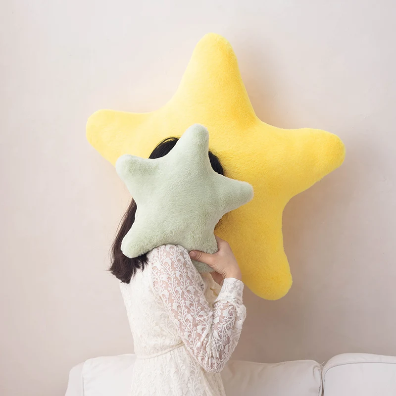 Star Throw Pillow Plush Doll Toy Super Soft Sleeping Pillow Sofa Cushion Bedroom Ornaments Office Girl Birthday Gift