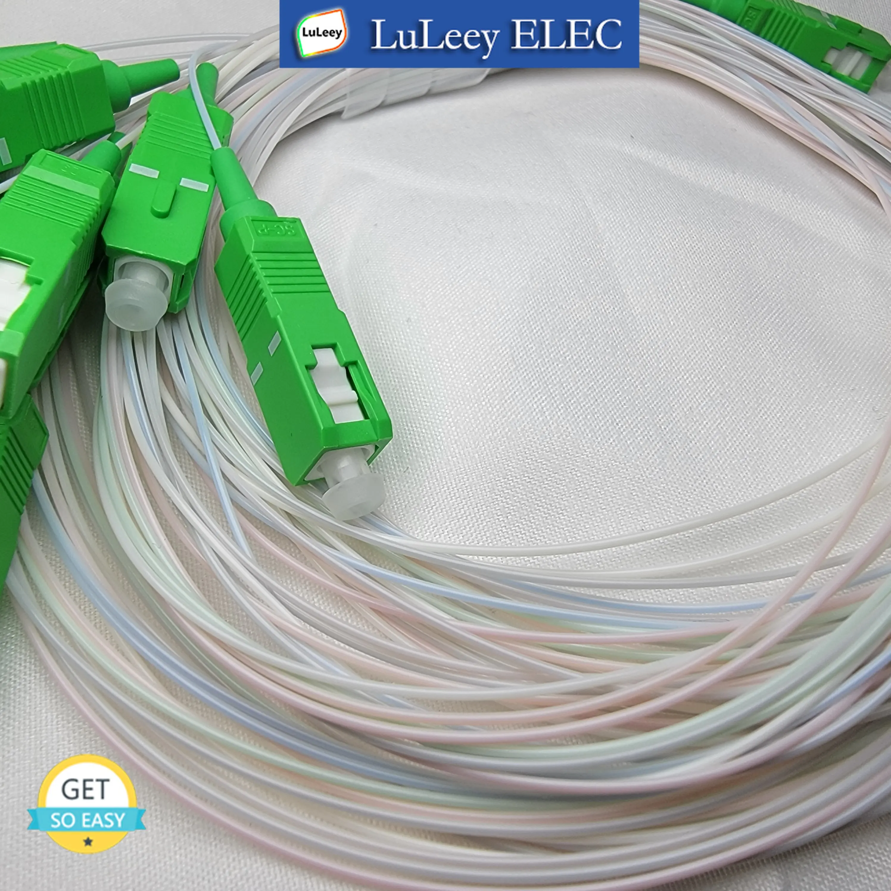 10 Pcs/Lot FTTH Fiber Optical Splitter 1X8 1X16 PLC Fiber Splitter SC/APC SM 0.9mm G657A1 PVC 1m free shipping