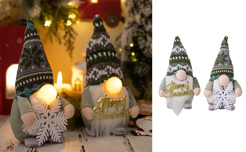 

Christmas Gnomes Decorations Gnome Doll Gifts Xmas Merry Christmas Decorations Lights Faceless Rudolph Plush Ornaments