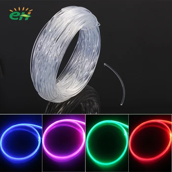 광섬유 사이드 글로우 슈퍼 브라이트 LED 장식, 자동차 DIY 유연한 앰비언트 라이트, 파티 분위기 직경 1234568mm, 1M3M
