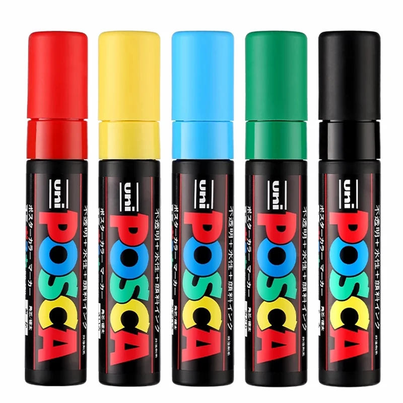 Uni 1PC POSCA Plumones PC-17k Paint Marker Pen Big Thick Head Pop Poster  Advertising Water-Soluble Pen Graffiti Painting 15mm - AliExpress