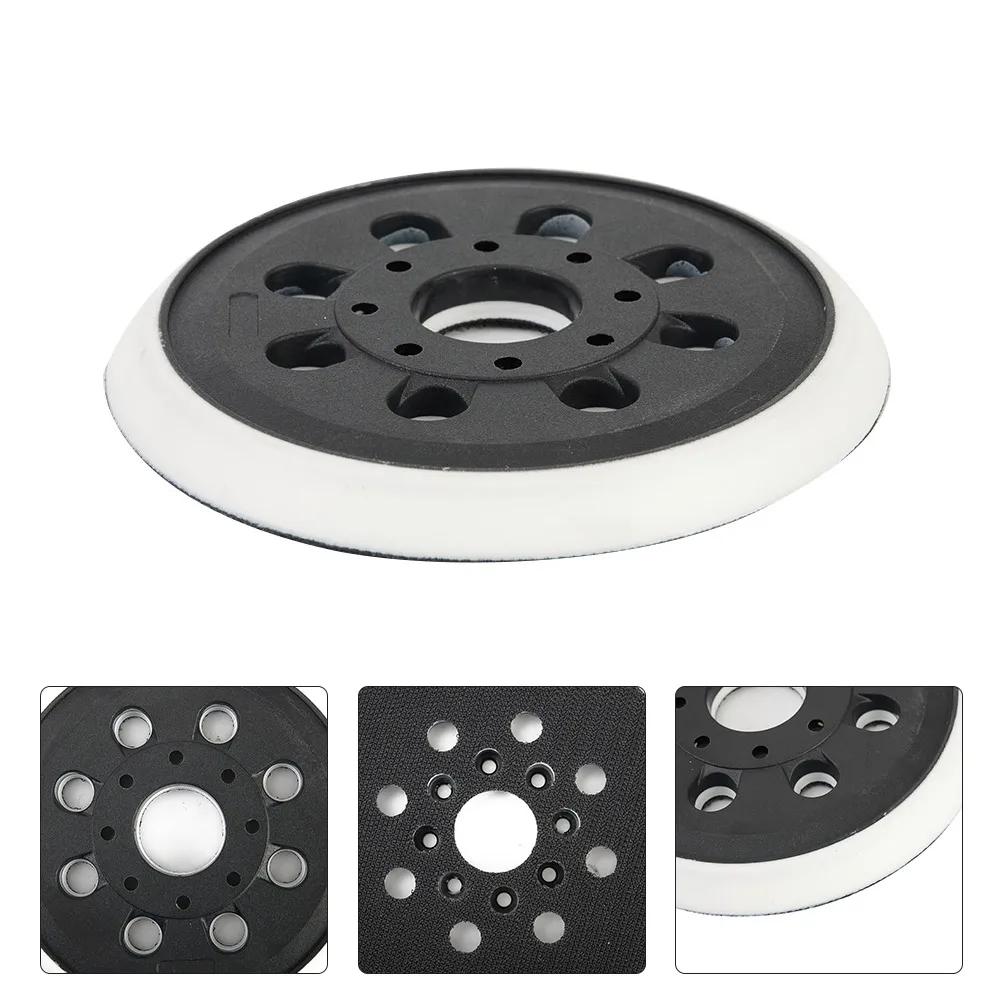 

125mm Backing Pad 8 holes For Bosch GEX Parts Rubber Sanding Disc Practical Useful Durable Hot sale High Quality