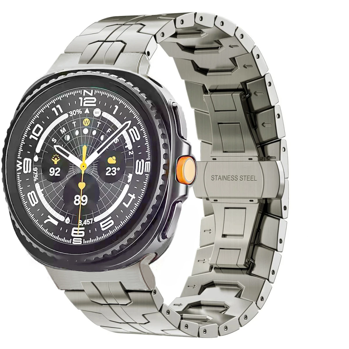 Luxury Titanium Stainless Steel Bracelet Strap