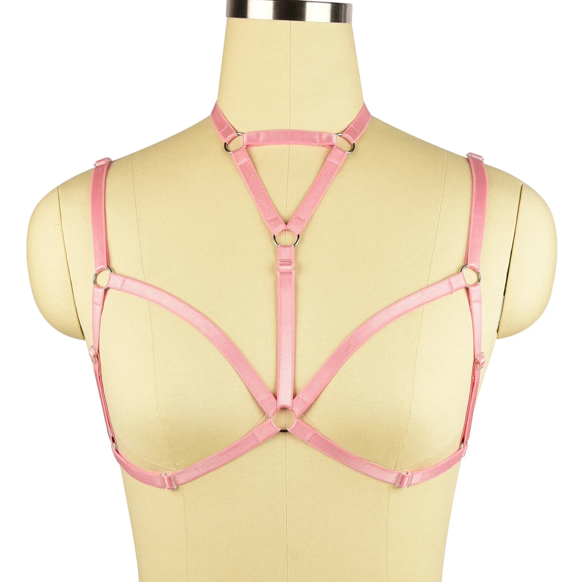 Adjustable Nightclub Queen Backless Bra Sexy Chest Exposure Underwear Bamboo like Clothing Comfortable Strap Bra Women