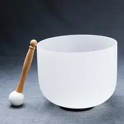 Hye-eun 432hz 8 Inch Crystal Singing Bowls for Healing ABCDEFG Note 1 Pcs for Yoga Sound Vibration Musical Therapy Tuned Bells
