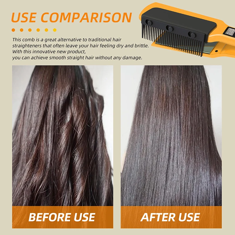 Flat Iron Comb Attachment Hair Straightener Comb Reusable Grip Clip On Disassemble Washable Nimble Hair Styling Tool