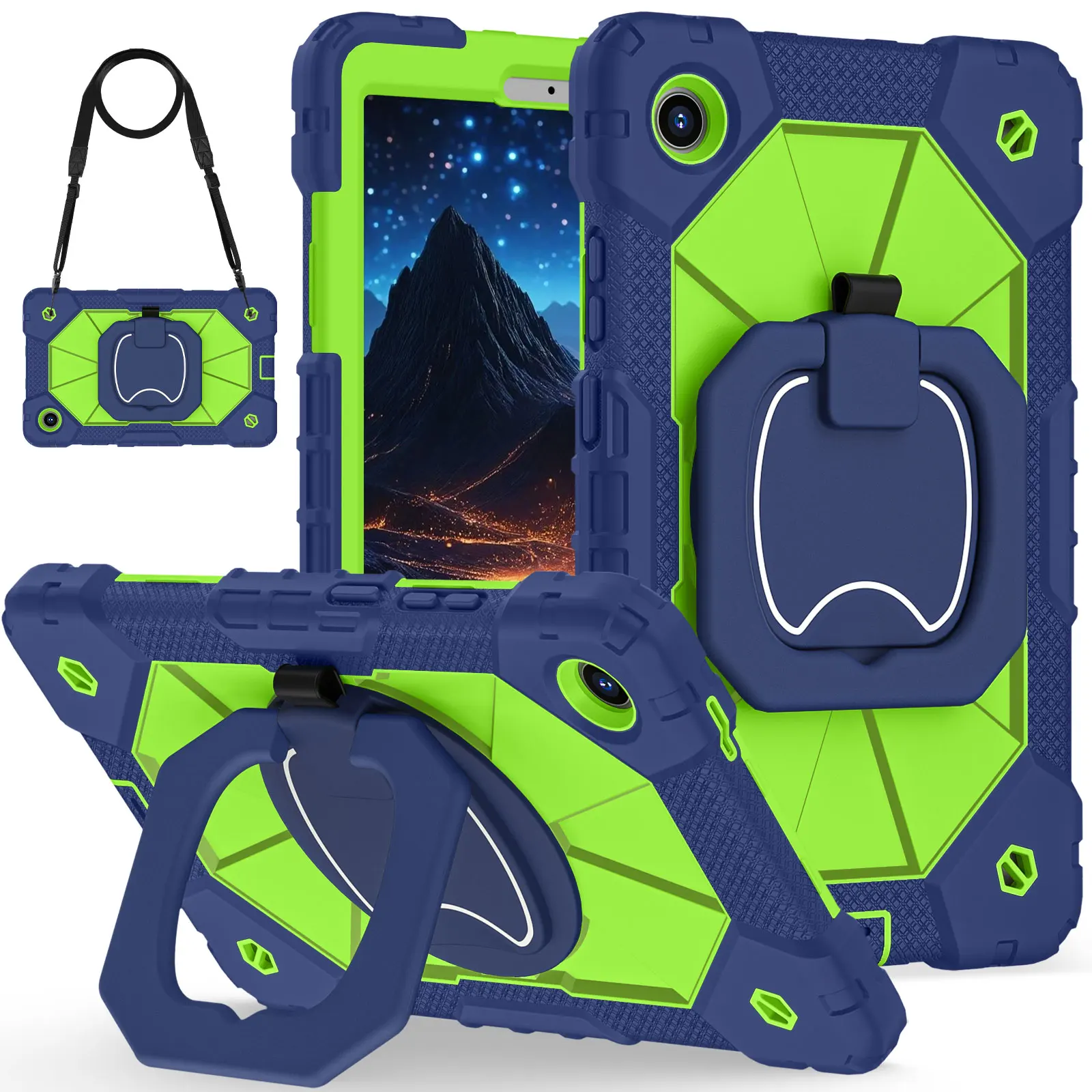 Child-Safe Protective Tablet Cover with Handle and Shoulder Strap