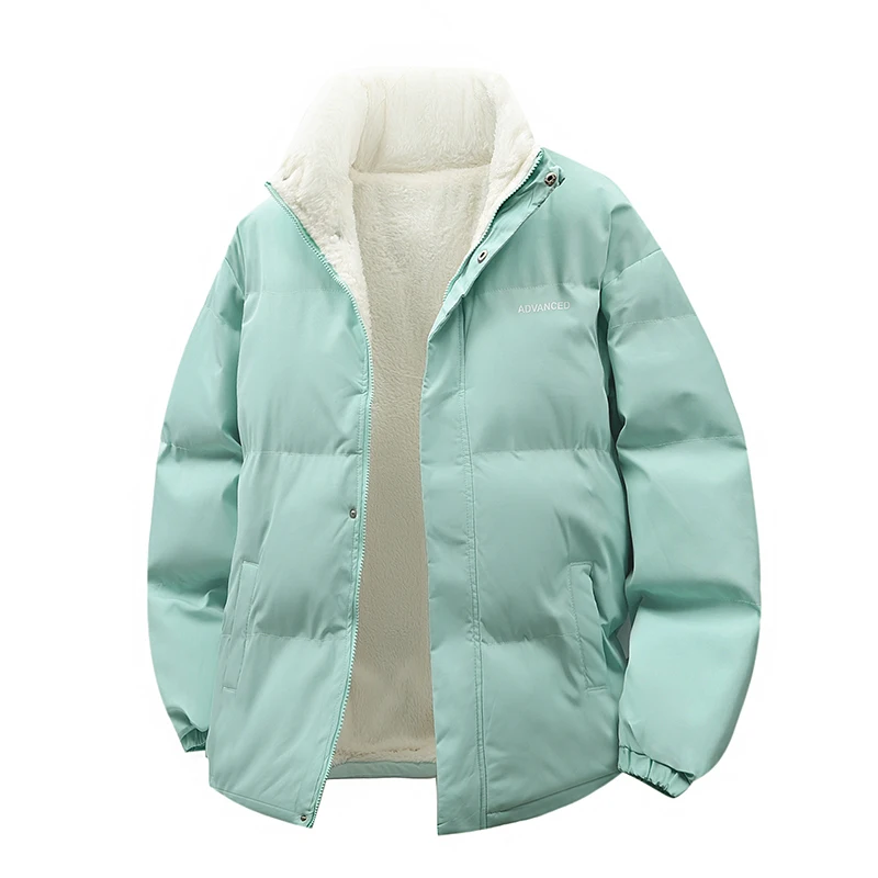 الرجال الشتاء سميكة الدافئة سترة إضافة معطف الفرو...