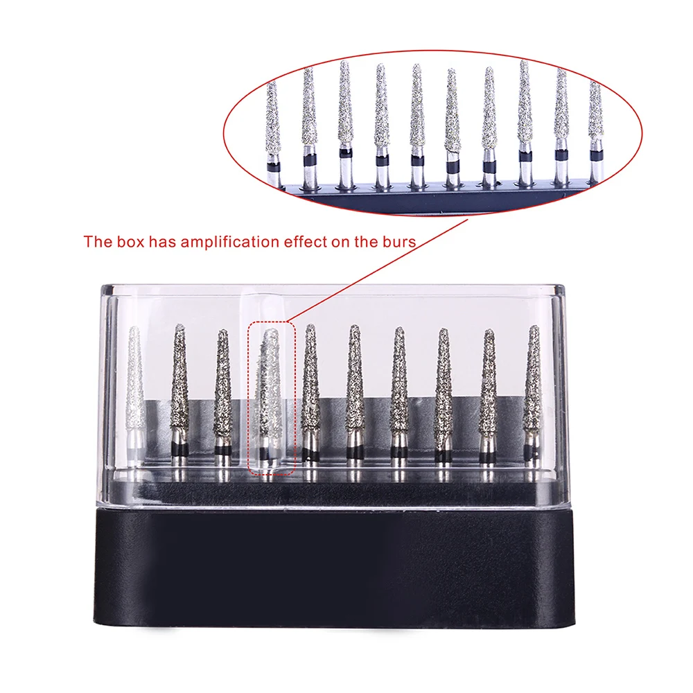 AZDENT Dental Super Grobe Diamantbohrer für Zahnärzte, 10 Stk./Packung, FG Diamantbohrer für Hochgeschwindigkeits-Handstücke, Zahnmedizinische Instrumente – Detail 14