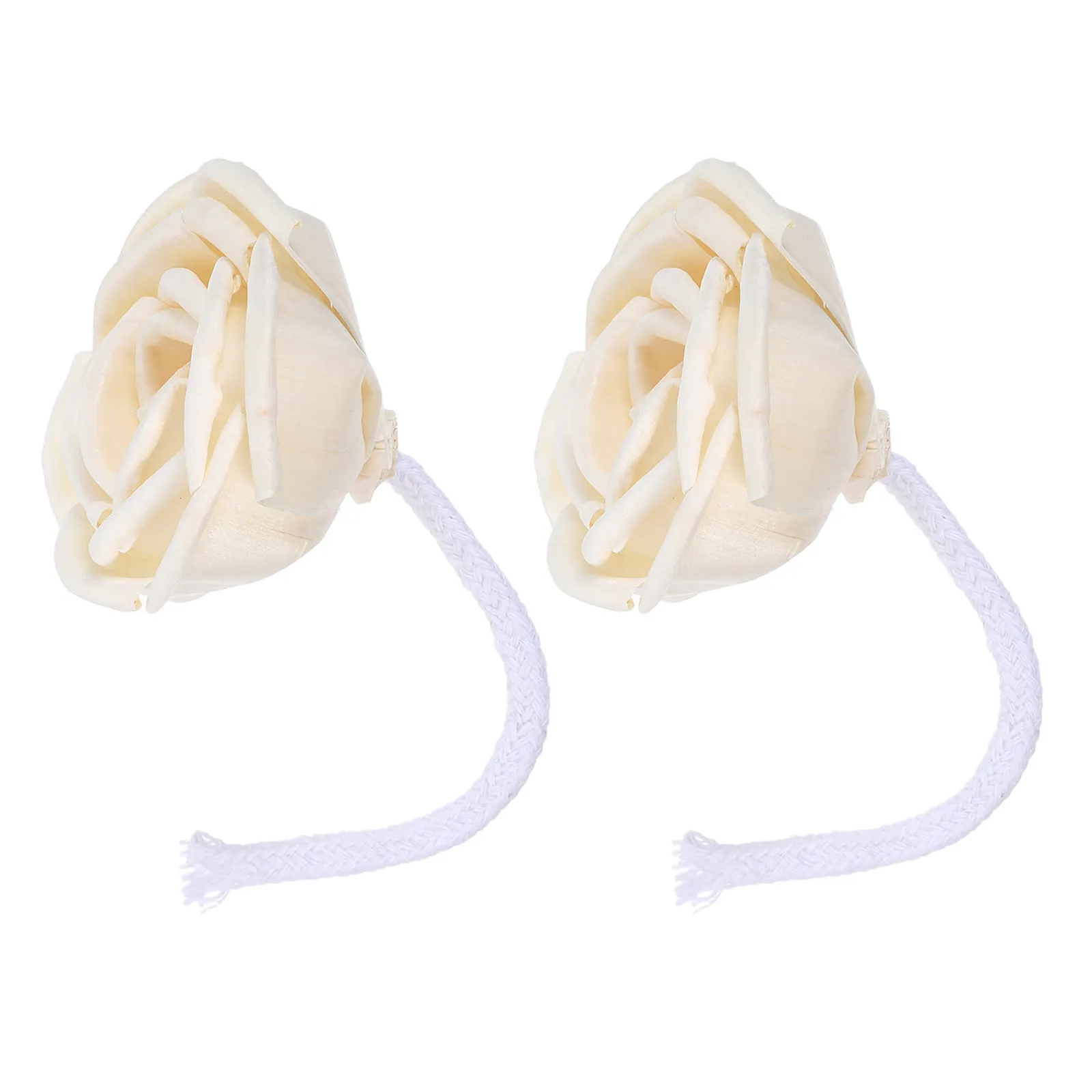 Set di 2 Diffusori a Bastoncino con Fiori di Rosa Stabilizzati, Diffusore di Oli Essenziali Senza Fiamma per Interni, Soggiorno, Ufficio, Bagno