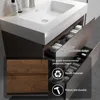 30 Inch Bathroom Vanity with Sink with Overflow, Large Storage Wall Mounted Floating, Basin Minimalist Bathroom Sink Cabinet 3