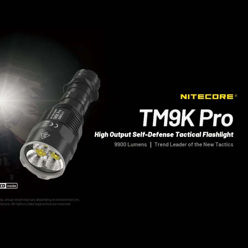NITECORE TM9K PRO 9900루멘 타입-C 충전식 손전등