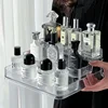 3 Tier Desktop Perfume Shelf Acrylic Cosmetic Organizer Perfume Storage Rack Doll Display Stand Kitchen Seasoning Organizer 1