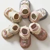 0-30Months Baby Socks Shoes Ruffled Edge Bow Baby Girls Spring Autumn Indoor Anti Slip Soft Sole Princess Flooring Sock Shoes 3