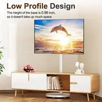 Adjustable Mobile TV Stand-360° Rotating Floor Mount for 10-42" OLED/LED Screens,Portrait/Landscape Switch, 88lbs VESA 200x200mm - Image 6