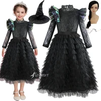 2025 New Magic Wicked Cosplay Costume Glinda Elphaba Clothes Gotic Movie Party Role-playing Witch Cosplay Clothing Hat Full Set