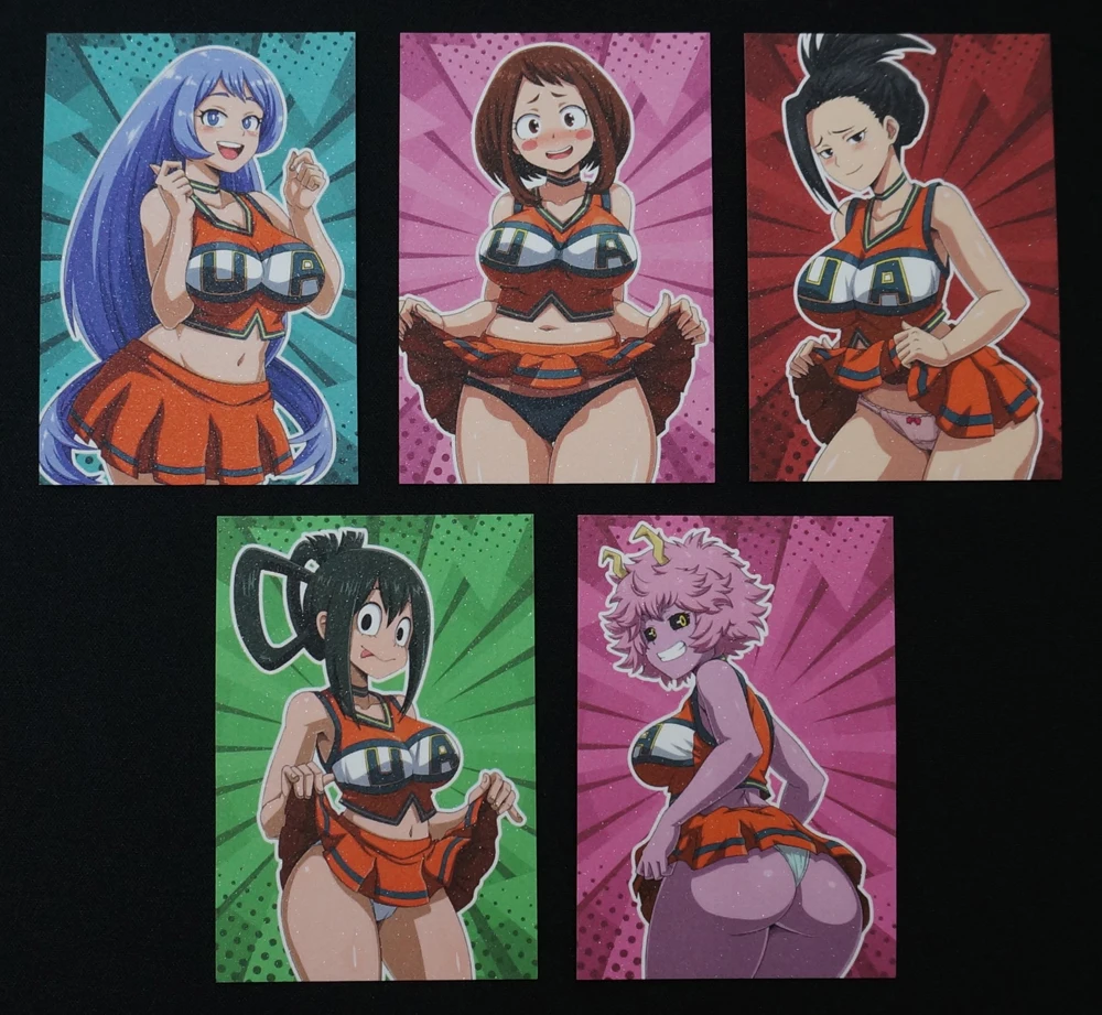 20pcs/set MHA Female Characters Playing Cards Toy