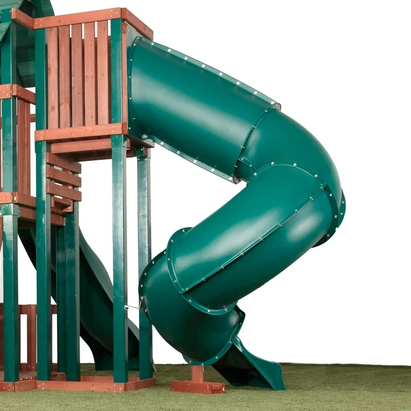 7 ft.Turbo Tube Slide , Green