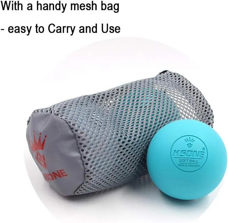 Lacrosse-Massageball-Set, harter und weicher Muskelmassageroller, tiefe Gewebebälle, Entspannung, Schmerzlinderung, Physiotherapie-Ball – Detail 5