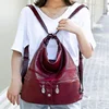 High Quality Leather Backpack Women Travel Bagpack Female Large Capacity School Backpack Shoulder Bags for Women 2024 Sac A Dos 3
