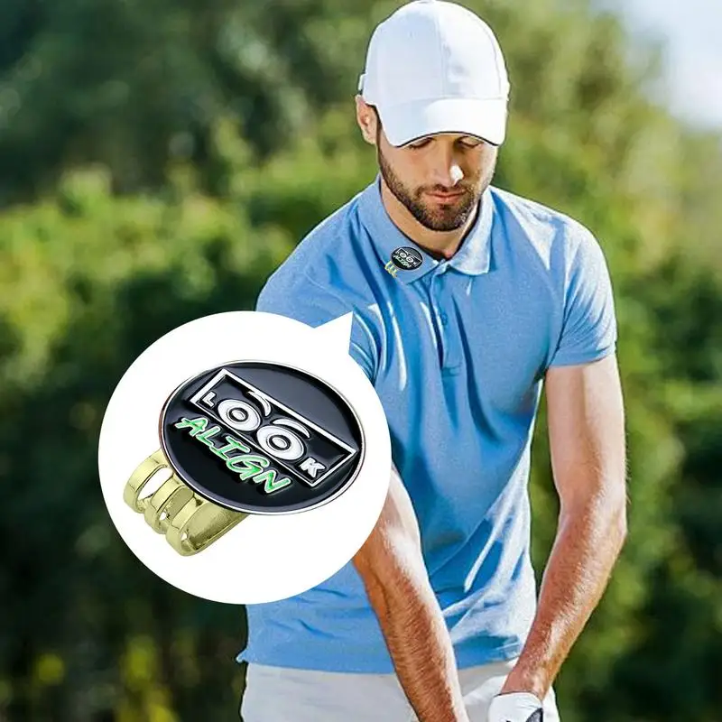Golf Marker Hat Clip Magnetic Hat Clip For Men With Cute Eyes Design Metal Tool Attaches Easily Combinations Accessories Clamp