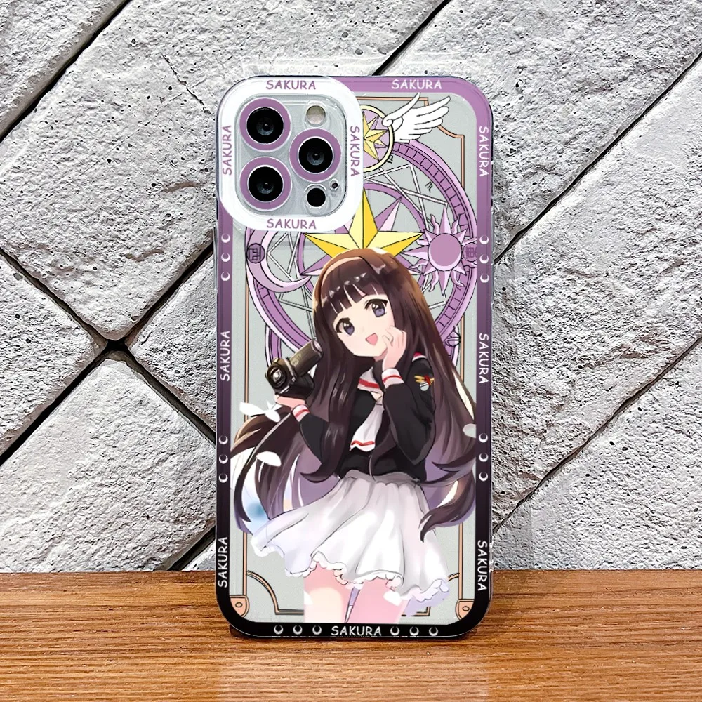 Clear TPU Soft Phone Case Featuring KINOMOTO SAKURA Design
