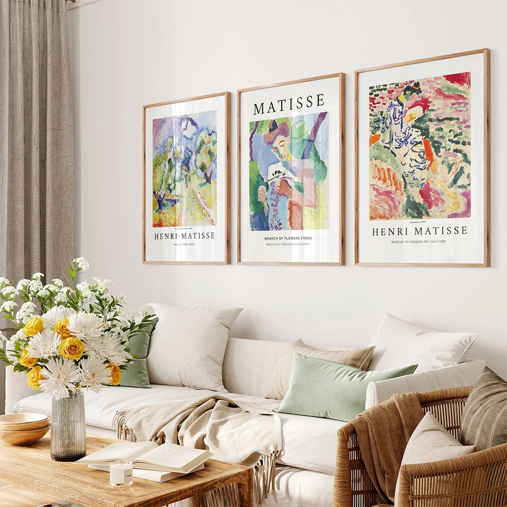 

Henri Matisse Open Window Classic Artwork Painting Art Canvas Print Matisse Exhibition Poster Artist Gifts Museum Wall Art Decor