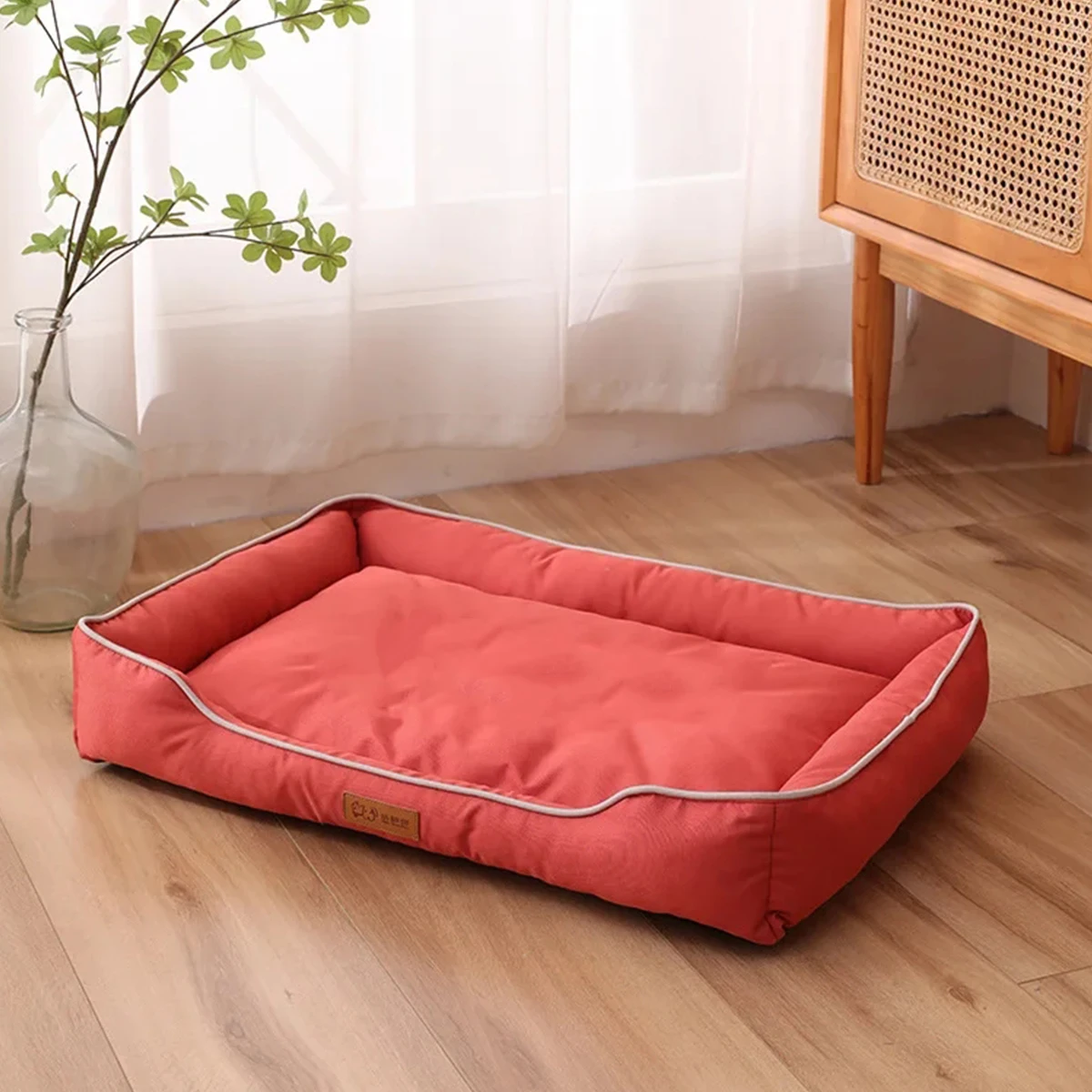 Cama cuadrada para perros de cuatro estaciones, colchón para perros grandes, cama para gatos resistente a mordeduras, cama para perros gruesa suave, sofá impermeable, casa para mascotas