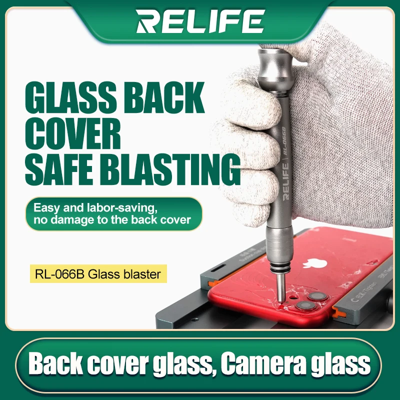 

RELIFE RL-066B Diamond Pen Fixed-Point Breaking Glass Adjustable Strength Break Under Pressure For iPhone Rear Glass Demolishing