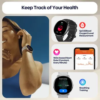 Zeblaze GTR 3 Pro Voice Calling Smart Watch 1.43" AMOLED Display 316L Stainless Steel Frame Fitness Tracking Smartwatch 4