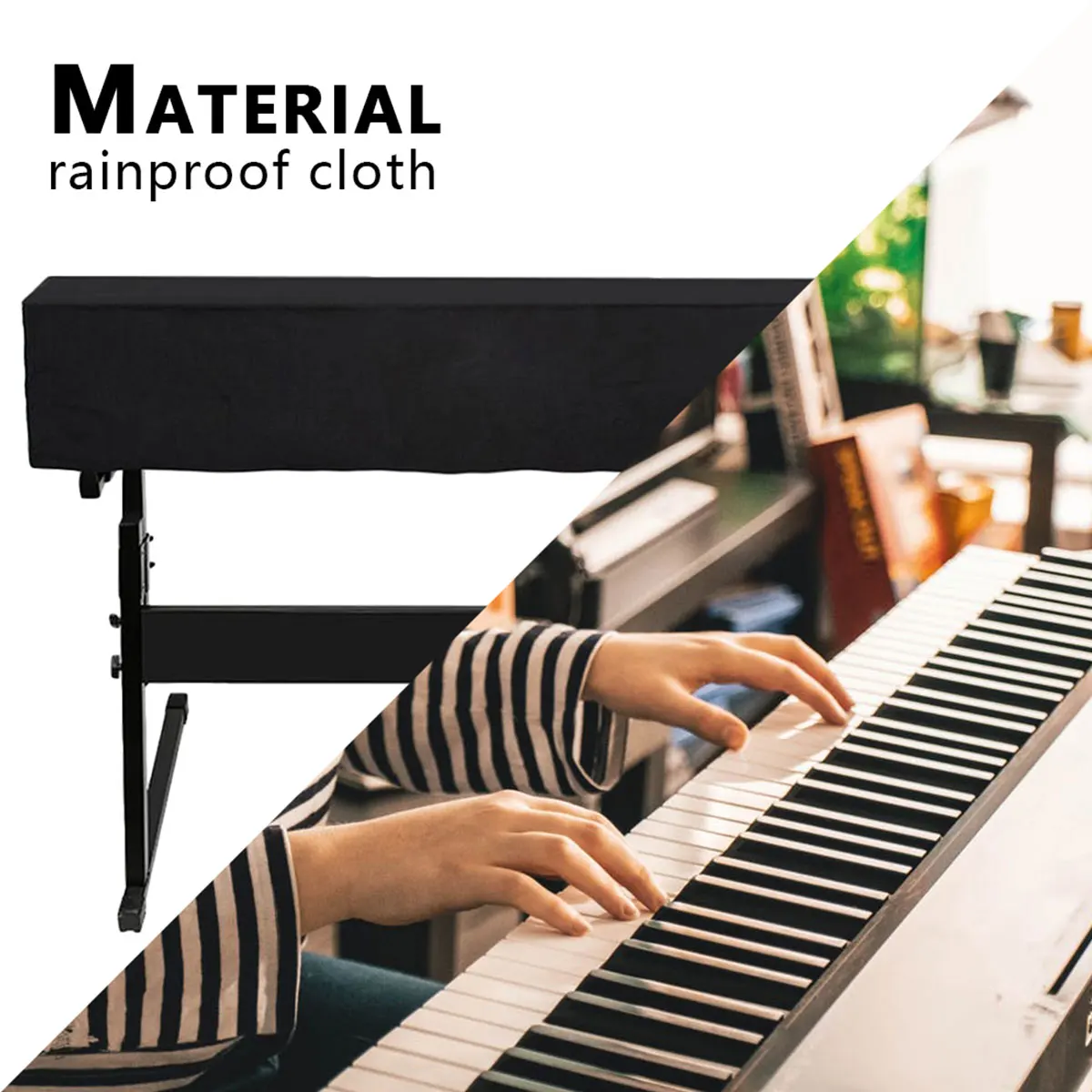 61/88 Key Electronic Piano Cover Dustproof Waterproof Foldable Keyboard Storage Bag
