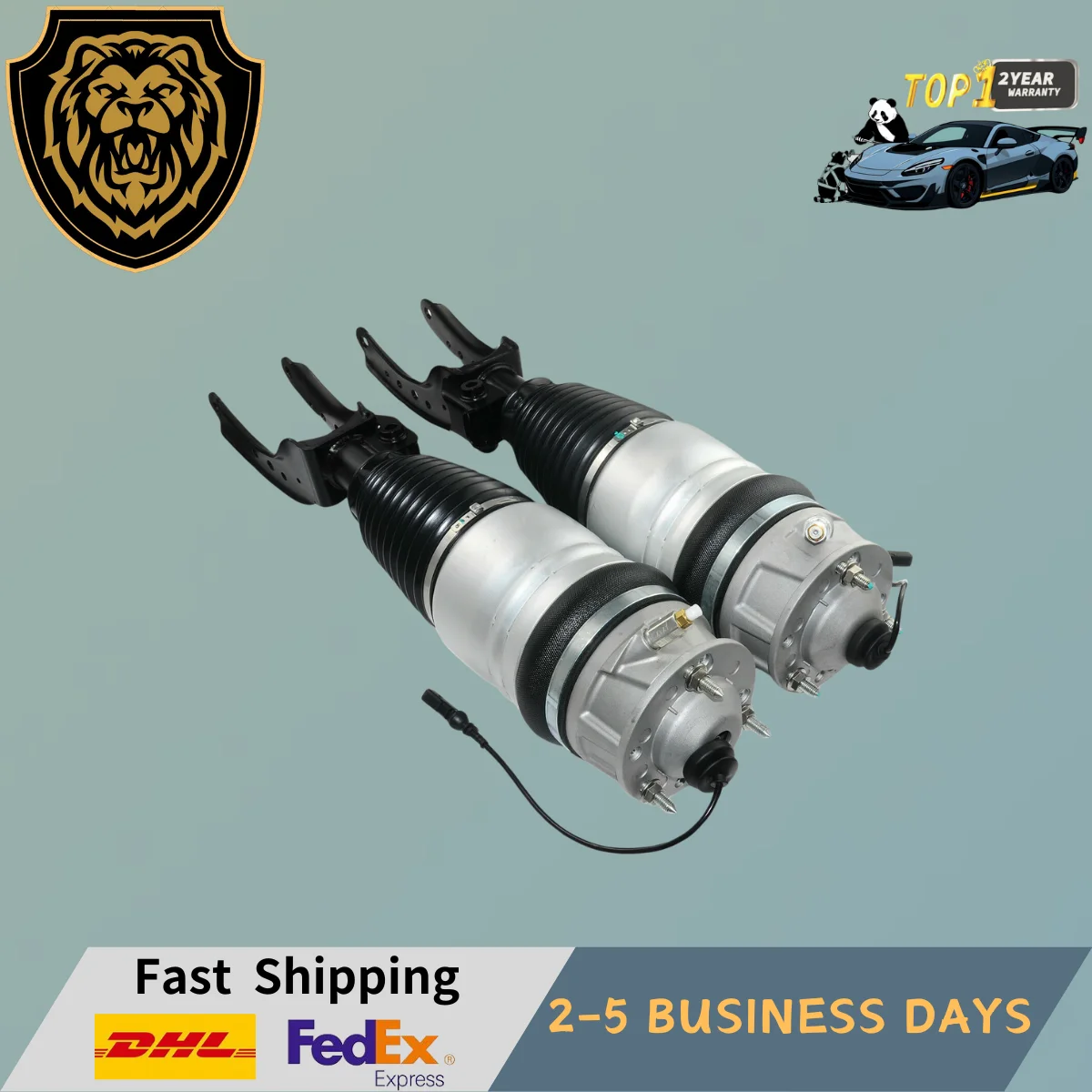 

2xFront Air Suspension Shock Strut Fit Porsche Cayenne VW Touareg 7P6616039H L&R 7P5616039, 7P6616040N, 7P6616040R, 95835803900,