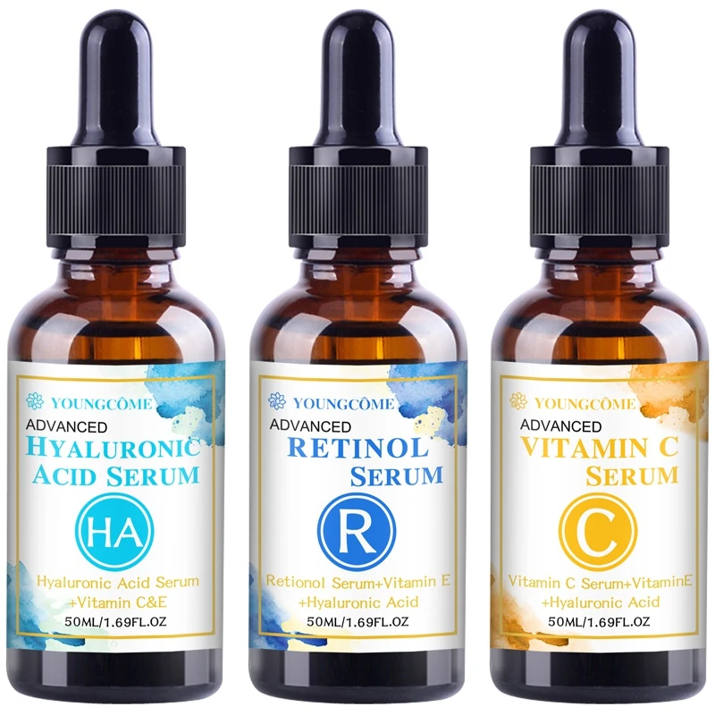 Newest Hyaluronic Retinol Vitamin C Face Serum Anti Aging Antiwrinkle