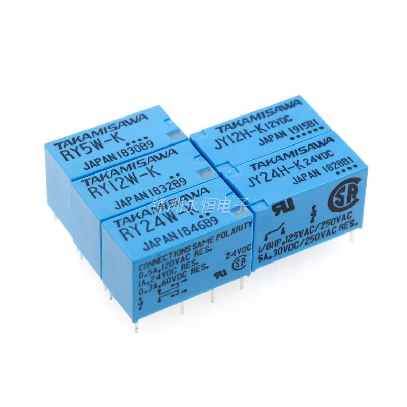 10-Buah-Banyak-TAKAMISAWA-RY5W-K-5VDC-RY12W-K-12VDC-RY24W-K-24VDC-8PIN ...