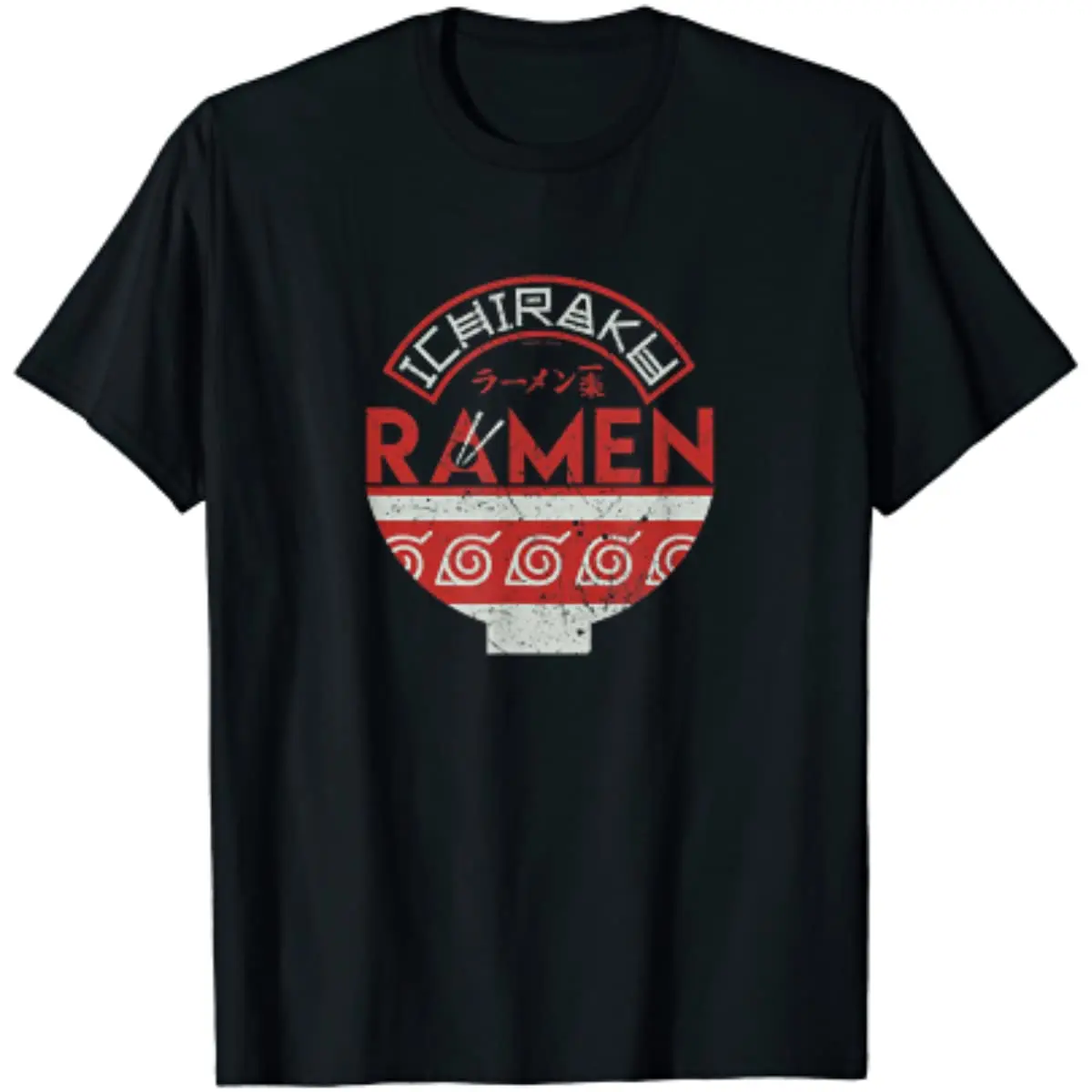 

Anime Ichiraku Ramen Bowl T-Shirt Mens T Shirts Men Clothing Anime Clothes Shirts Four Seasons Daily Cotton