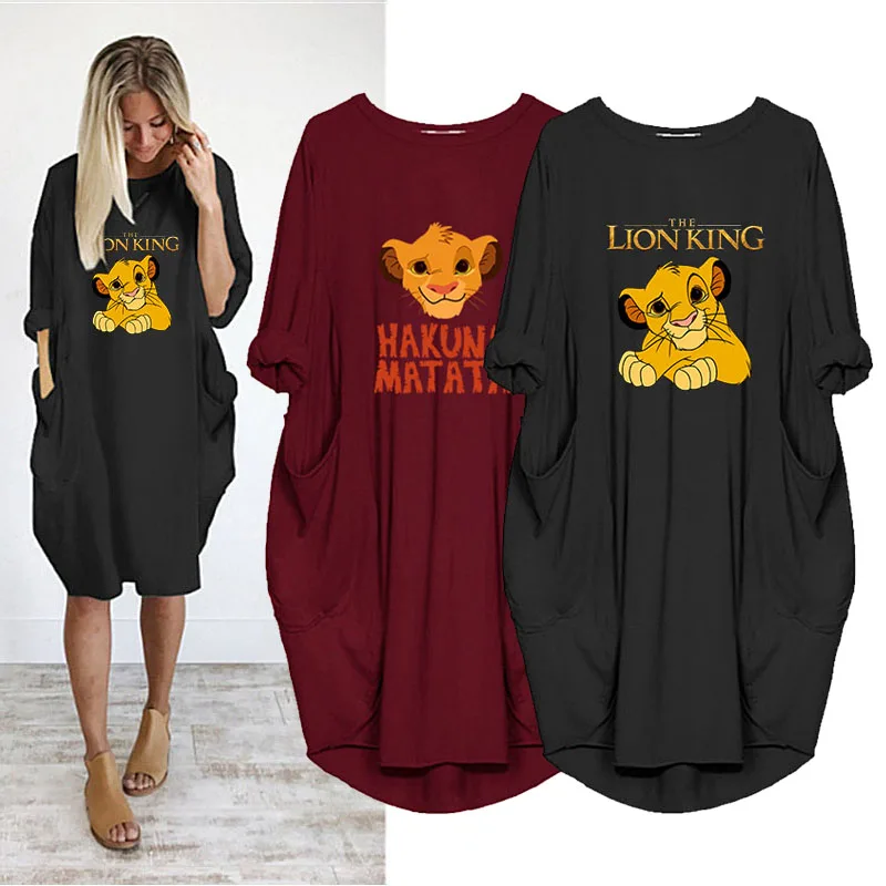 

Женское мини-платье с карманами, длинным рукавом и круглым вырезом