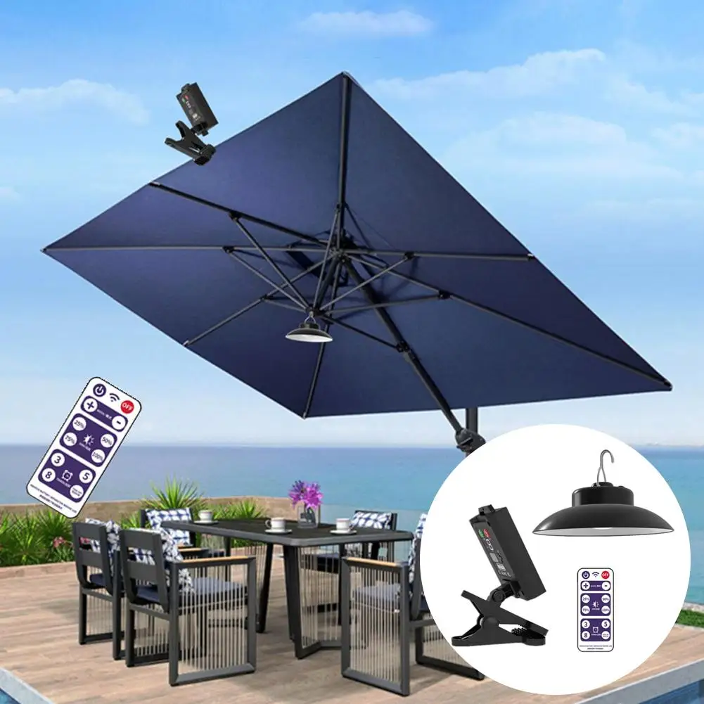 Solar Umbrella Lamp Powerful Light,USB Charging,Brightness Adjustment Waterproof Tools For Patio, Garden, And Camping Party X4L9
