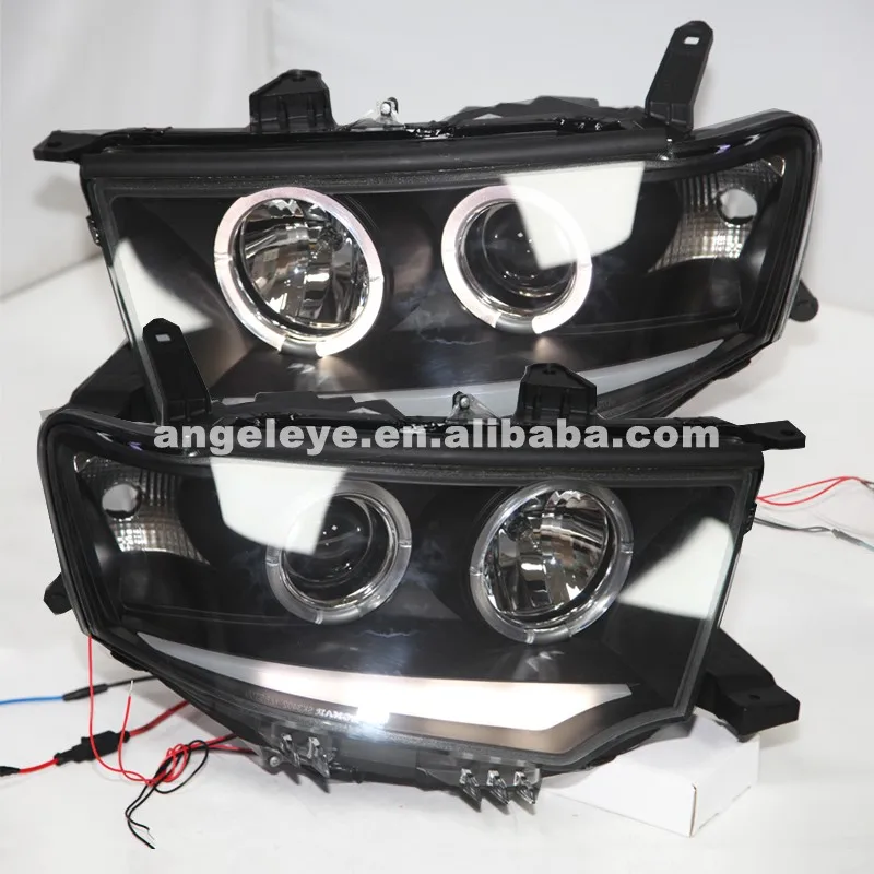

For Pajero Sport Montero Sport Nativa Pajero Dakar Challenger LED Angel Eyes Headlight 2009-2014 year SN