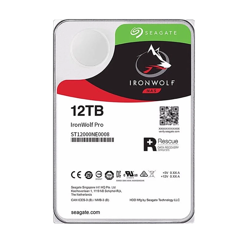 Seagate ST12000NE0008 IronWolf Pro 12TB 7200RPM SATA 6Gb/s 3.5インチ NAS HDD用