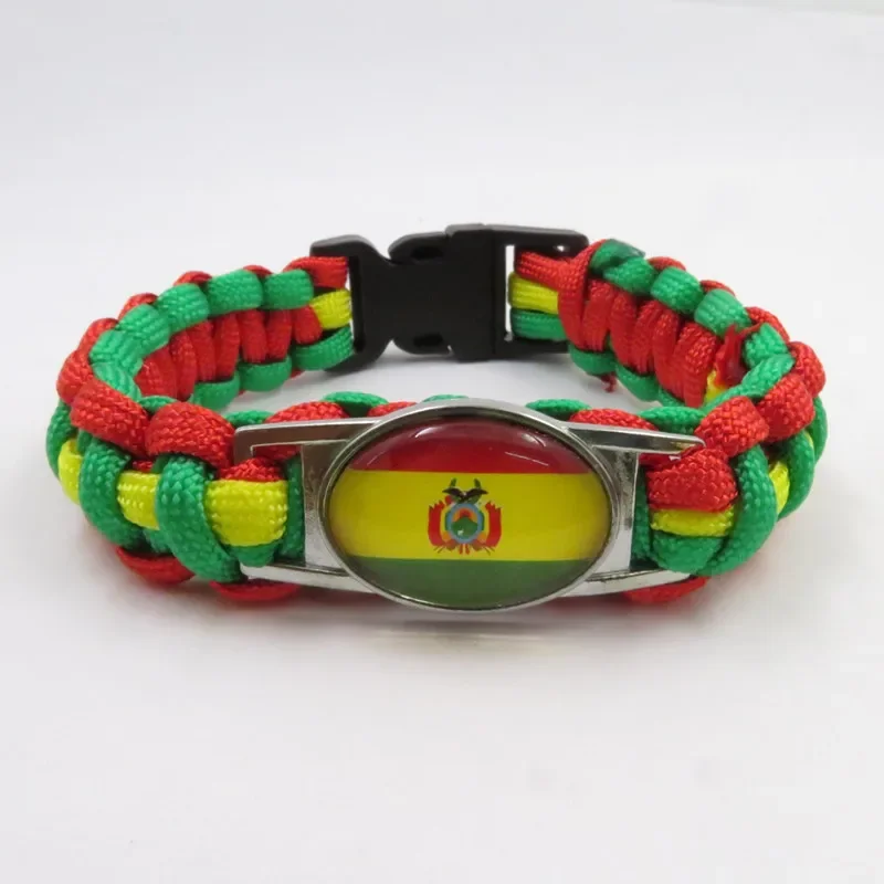 Fashion Bolivia Flag Bracelet Charm Bolivia Wrap Bracelets & Bangles For Women And Men Gifts